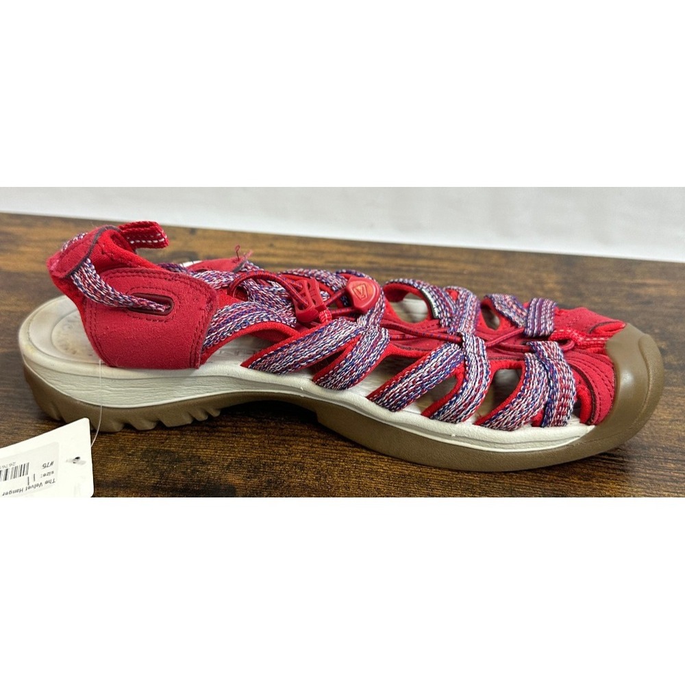 Keen Whisper Closed Toe Sandals Size 11 Anti-Odor Red White & Blue 4th of July - Picture 5 of 11